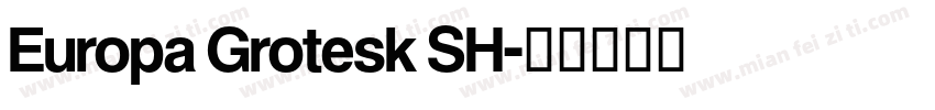 Europa Grotesk SH字体转换